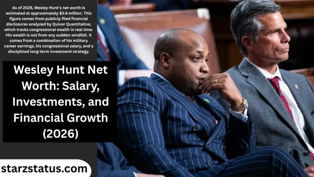 Wesley Hunt Net Worth: Salary, Investment, and Financial Growth
