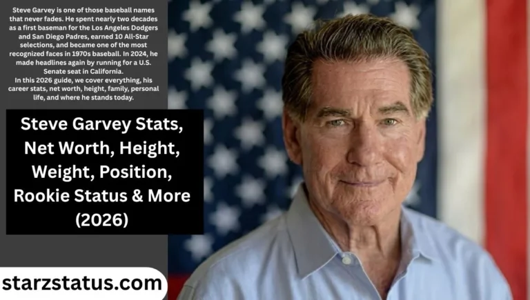 Steve Garvey Stats, Net Worth, Height, Weight, Position, Rookie Status & More (2026)