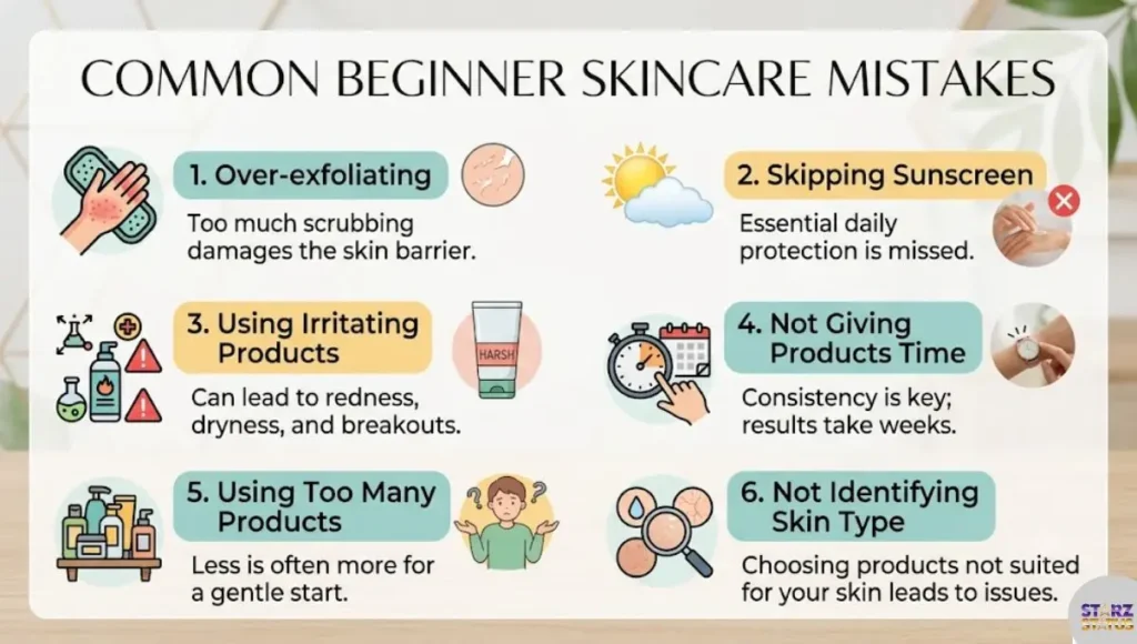 Common Beginner Skincare Mistakes