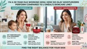 I’m a 30-year-old working mom. How Do Olay Moisturizers Perform Compared to L’Oréal’s Skincare Line?