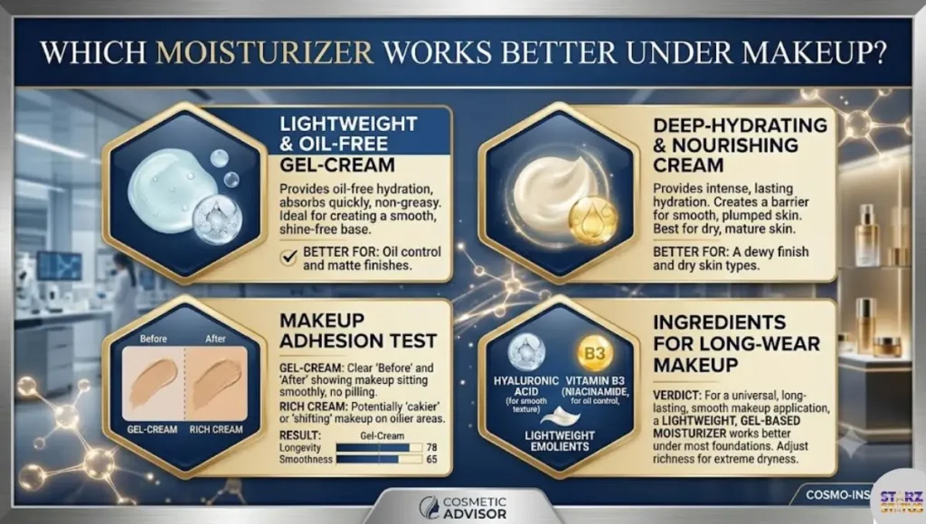 Which Moisturizer Works Better Under Makeup?
